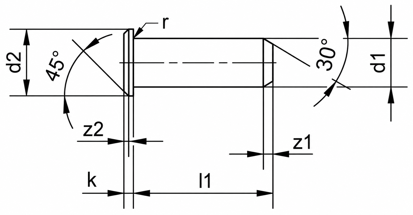 פין עם ראש בצורות A ו־B