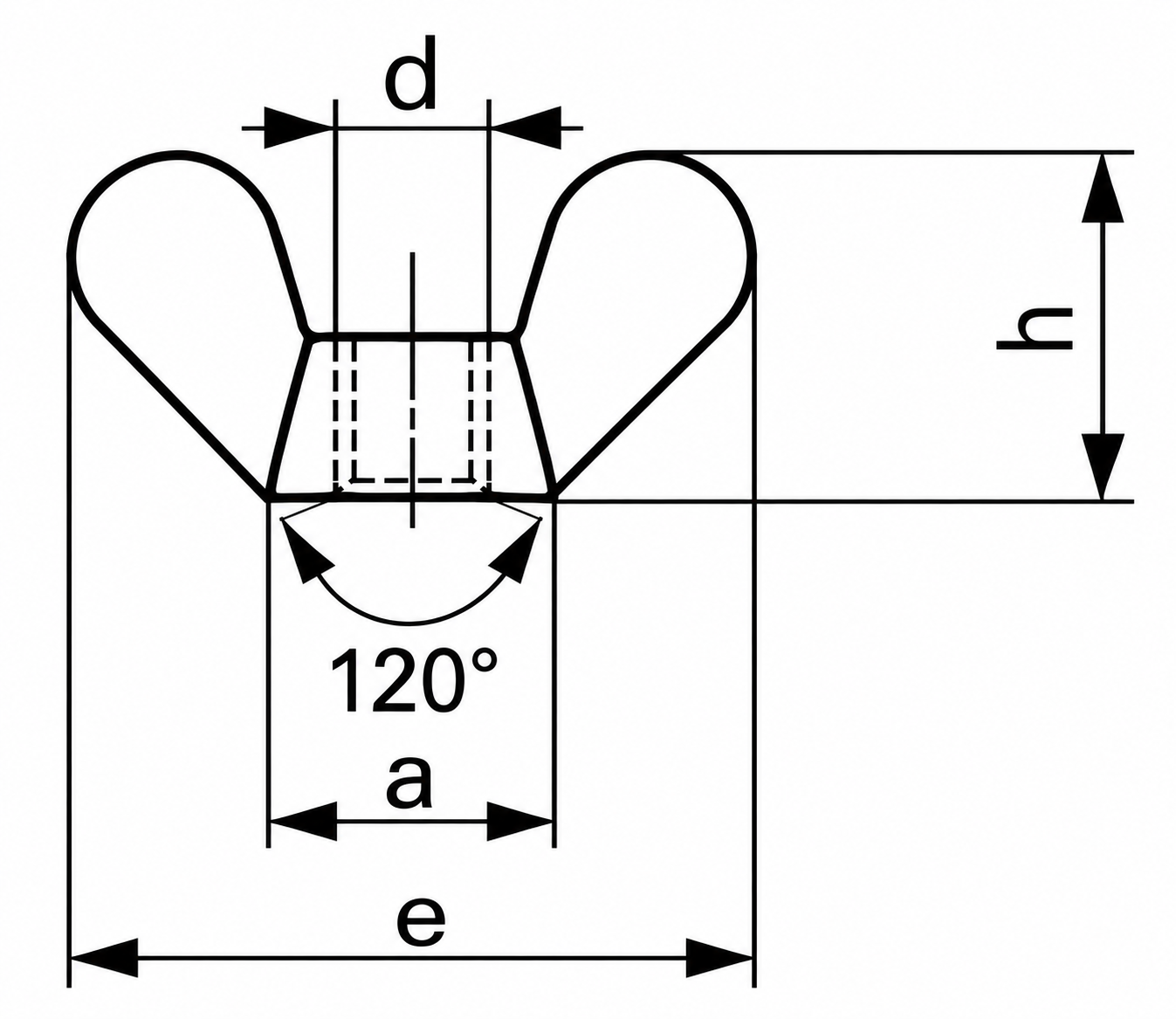 DIN 315 — שרטוט מידות